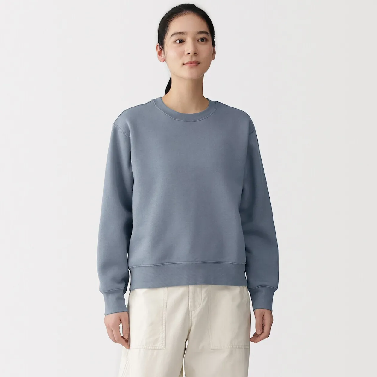 Pulls Et Cardigans|Hoodies Et Sweatshirts^Muji Sweat-shirt en coton mélangé pour femme