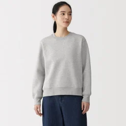 Pulls Et Cardigans|Hoodies Et Sweatshirts^Muji Sweat-shirt en coton mélangé pour femme