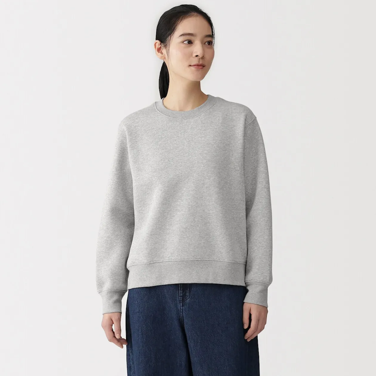 Pulls Et Cardigans|Hoodies Et Sweatshirts^Muji Sweat-shirt en coton mélangé pour femme