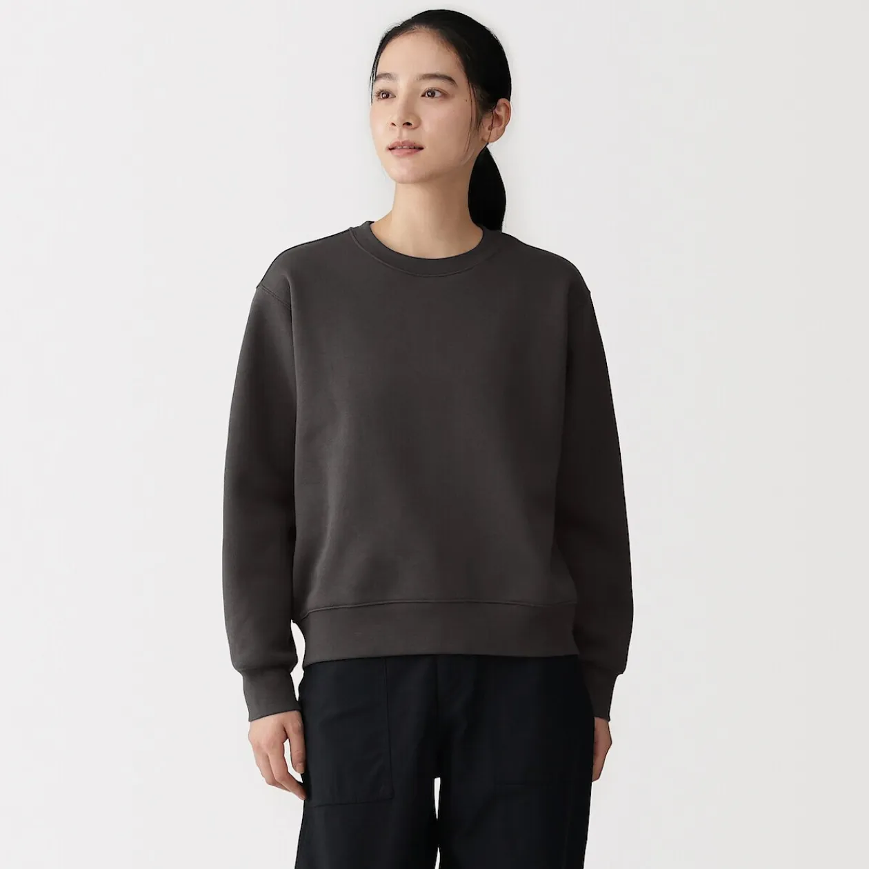Pulls Et Cardigans|Hoodies Et Sweatshirts^Muji Sweat-shirt en coton mélangé pour femme