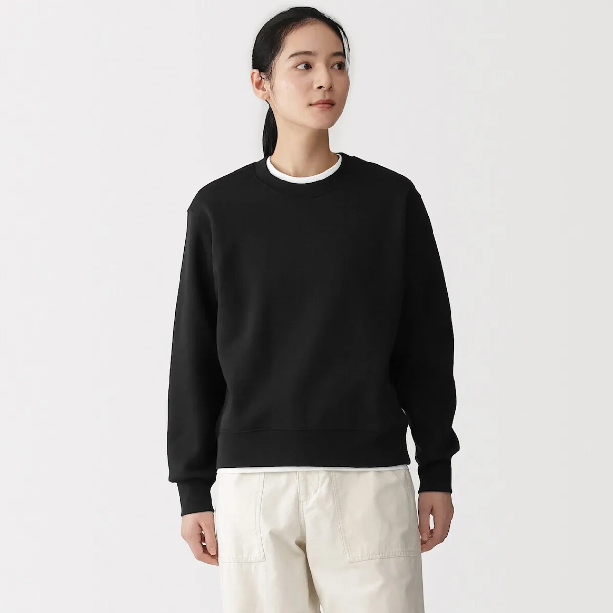 Pulls Et Cardigans|Hoodies Et Sweatshirts^Muji Sweat-shirt en coton mélangé pour femme