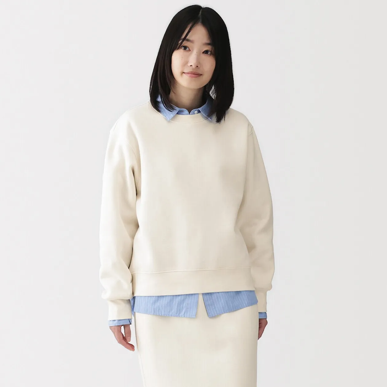 Pulls Et Cardigans|Hoodies Et Sweatshirts^Muji Sweat-shirt en coton mélangé pour femme