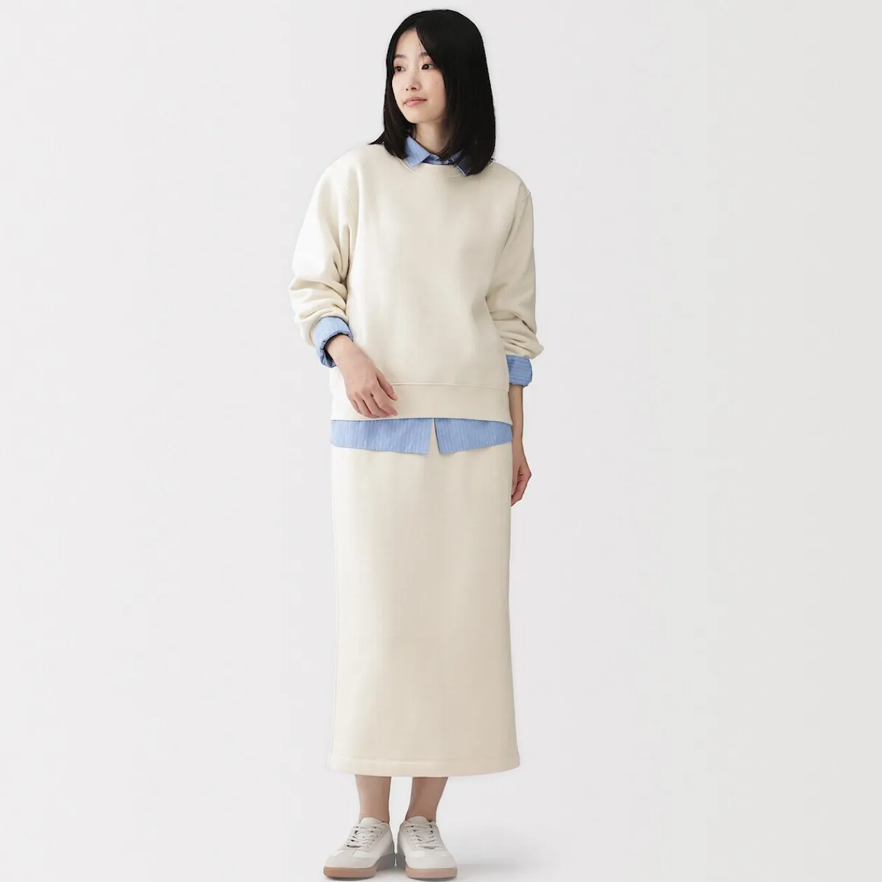 Pulls Et Cardigans|Hoodies Et Sweatshirts^Muji Sweat-shirt en coton mélangé pour femme