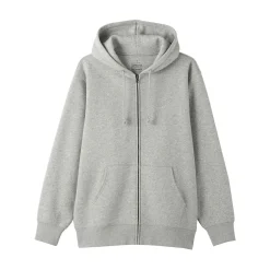 Pulls Et Cardigans|Hoodies Et Sweatshirts^Muji Sweatshirt zippé en coton mélangé à capuche homme