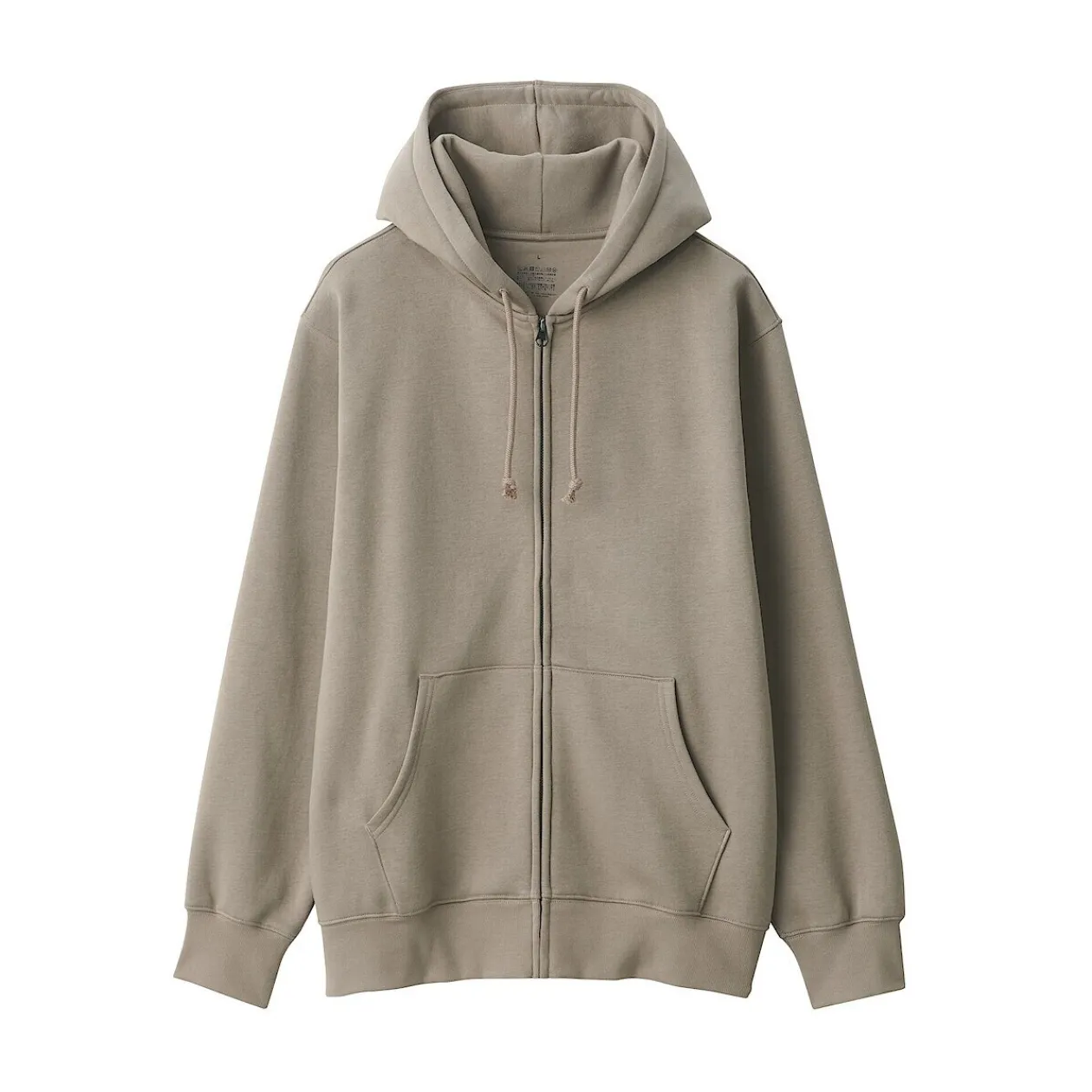 Pulls Et Cardigans|Hoodies Et Sweatshirts^Muji Sweatshirt zippé en coton mélangé à capuche homme
