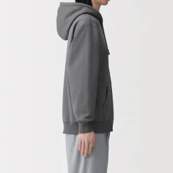 Pulls Et Cardigans|Hoodies Et Sweatshirts^Muji Sweatshirt zippé en coton mélangé à capuche homme