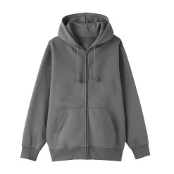 Pulls Et Cardigans|Hoodies Et Sweatshirts^Muji Sweatshirt zippé en coton mélangé à capuche homme
