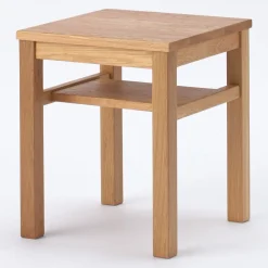 Lits^Muji Table de nuit en chêne
