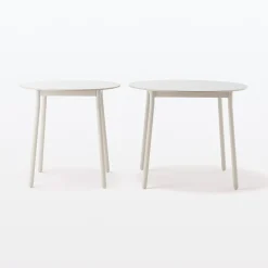 Tables^Muji Table en aluminium - Grande - Gris clair