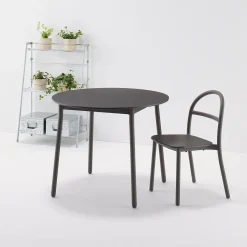 Tables^Muji Table en aluminium - Grande - Gris foncé