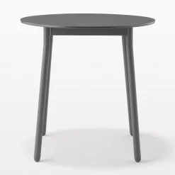 Tables^Muji Table en aluminium - Petite - Gris foncé