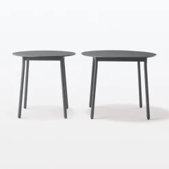 Tables^Muji Table en aluminium - Petite - Gris foncé