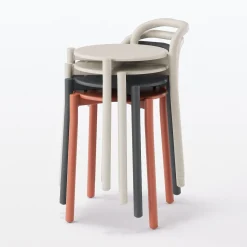 Chaises, Bancs Et Tabourets^Muji Tabouret en aluminium - Bourgogne
