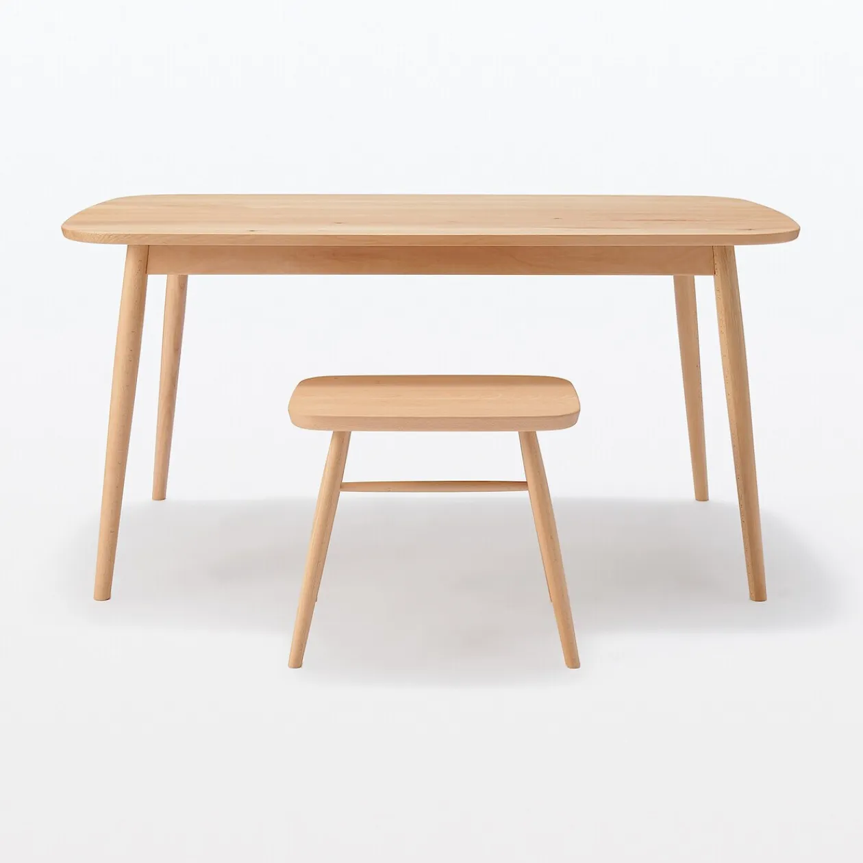 Chaises, Bancs Et Tabourets^Muji Tabouret en être massif à pieds arrondis