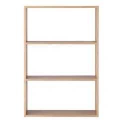 Étagères Modulables En Bois^Muji Étagère additionnelle large en chêne ‐ 3 niveaux (Dont Eco‐part. 1,80 €)