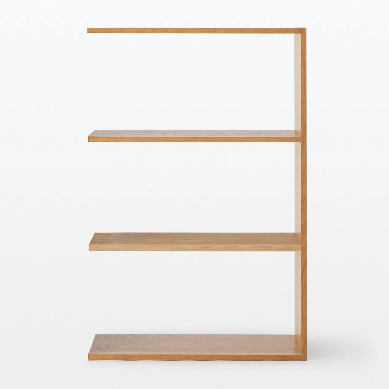 Étagères Modulables En Bois^Muji Étagère additionnelle large en chêne ‐ 3 niveaux (Dont Eco‐part. 1,80 €)
