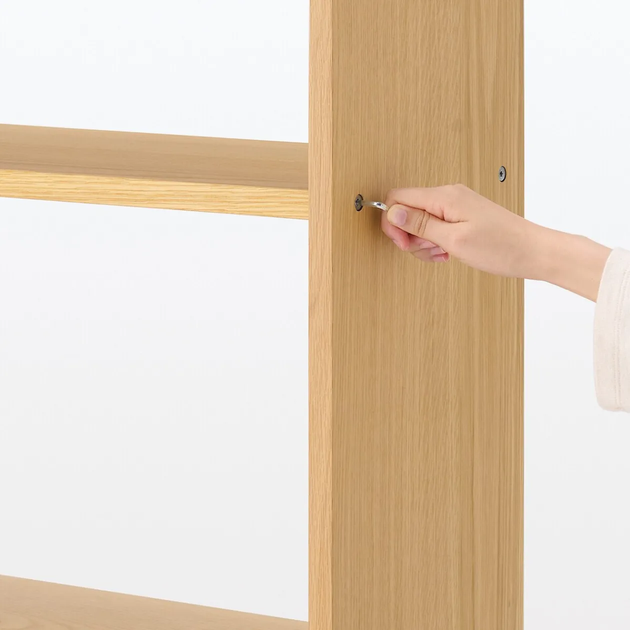 Étagères Modulables En Bois^Muji Étagère additionnelle large en chêne ‐ 3 niveaux (Dont Eco‐part. 1,80 €)