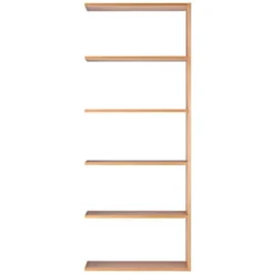 Étagères Modulables En Bois^Muji Étagère additionnelle large en chêne ‐ 5 niveaux (Dont Eco‐part. 2,80 €)