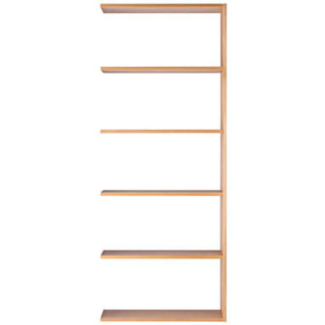 Étagères Modulables En Bois^Muji Étagère additionnelle large en chêne ‐ 5 niveaux (Dont Eco‐part. 2,80 €)