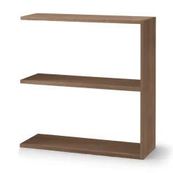 Étagères Modulables En Bois^Muji Étagère additionnelle large en noyer ‐ 2 niveaux (Dont Eco‐part. 1,80 €)