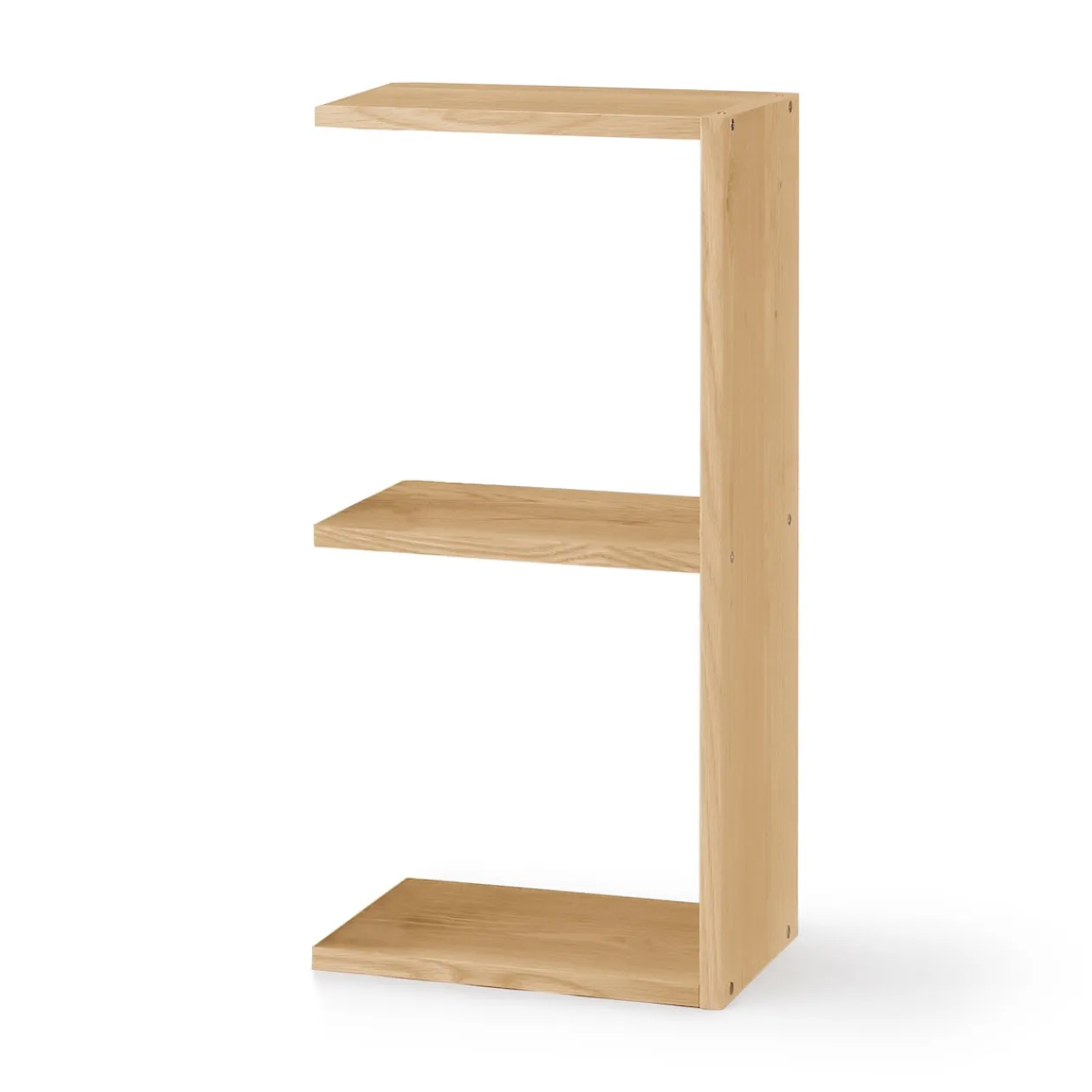 Étagères Modulables En Bois^Muji Étagère additionnelle étroite en chêne ‐ 2 niveaux (Dont Eco‐part. 0,82 €)