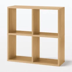 Étagères Modulables En Bois^Muji Étagère additionnelle étroite en chêne ‐ 2 niveaux (Dont Eco‐part. 0,82 €)