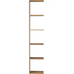 Étagères Modulables En Bois^Muji Étagère additionnelle étroite en chêne ‐ 5 niveaux (Dont Eco‐part. 1,80 €)
