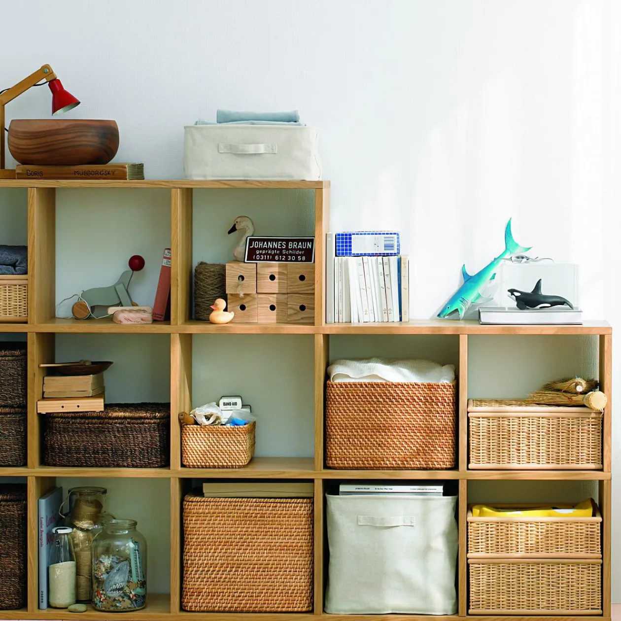 Étagères Modulables En Bois^Muji Étagère additionnelle étroite en chêne ‐ 5 niveaux (Dont Eco‐part. 1,80 €)