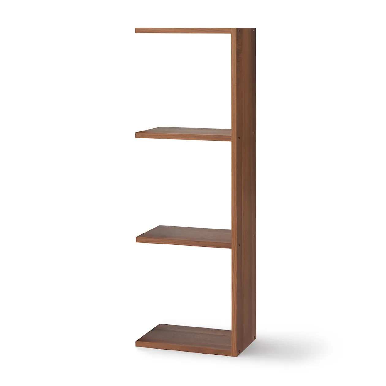 Étagères Modulables En Bois^Muji Étagère additionnelle étroite en noyer ‐ 3 niveaux (Dont Eco‐part. 1,80 €)