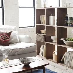 Étagères Modulables En Bois^Muji Étagère additionnelle étroite en noyer ‐ 3 niveaux (Dont Eco‐part. 1,80 €)