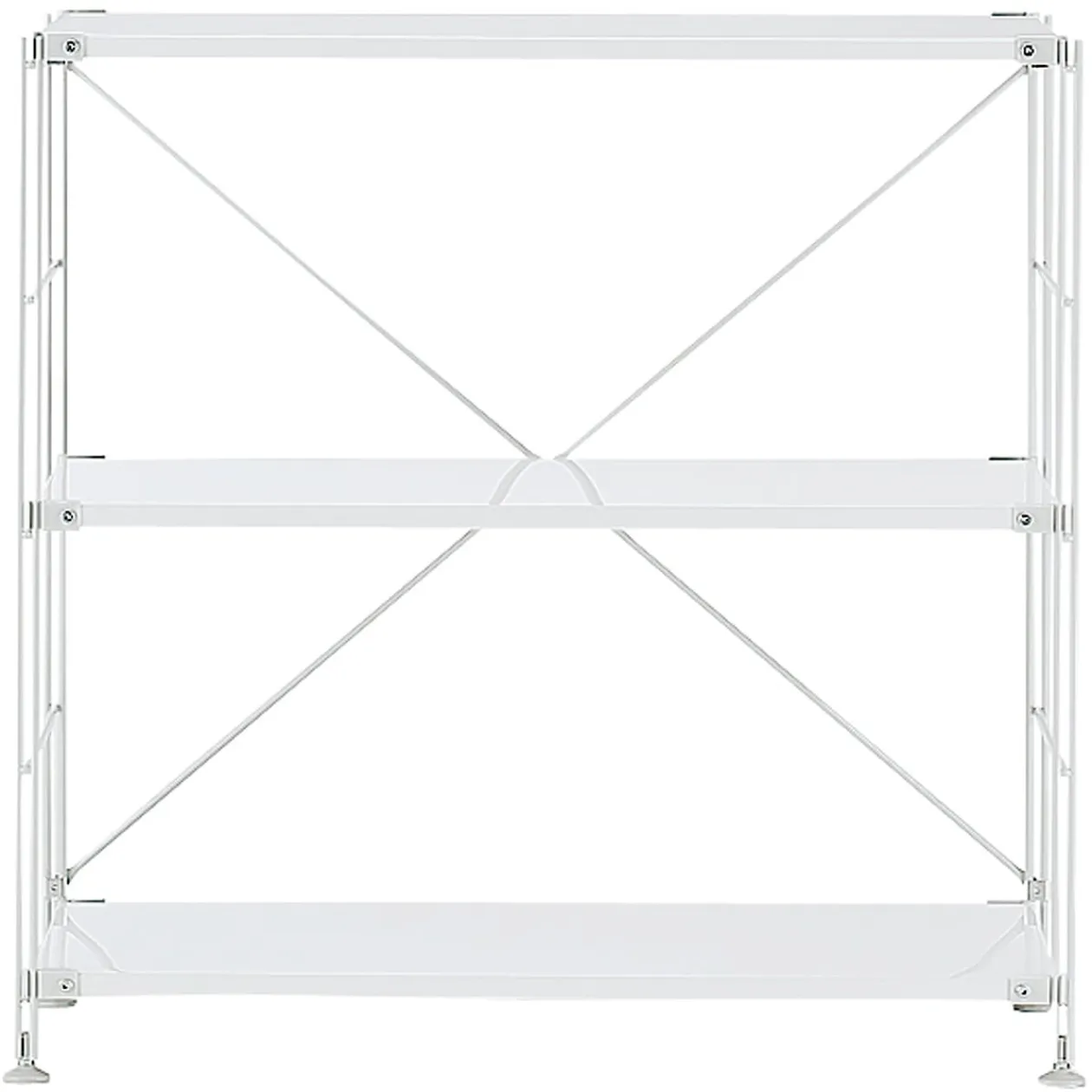 Étagères En Pin Et En Acier^Muji Étagère en acier gris clair - Large, petite