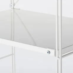 Étagères En Pin Et En Acier^Muji Étagère en acier gris clair - Étroite, grande