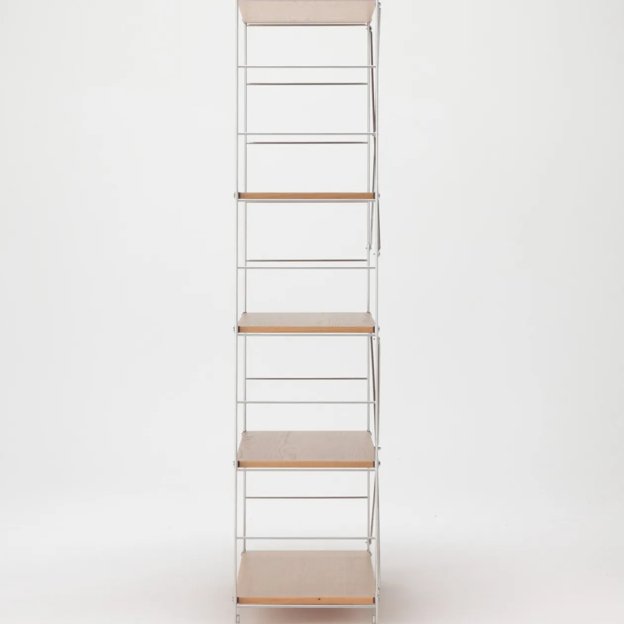 Étagères En Pin Et En Acier^Muji Étagère en acier inoxydable plaqué chêne (Dont Eco‐part. 3,90 €) 8061