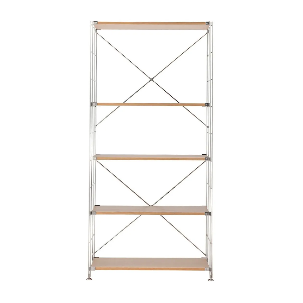 Étagères En Pin Et En Acier^Muji Étagère en acier inoxydable plaqué chêne (Dont Eco‐part. 3,90 €) 8061