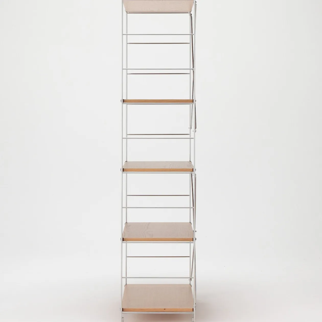 Étagères En Pin Et En Acier^Muji Étagère en acier inoxydable plaqué chêne (Dont Eco‐part. 3,90 €) 8061