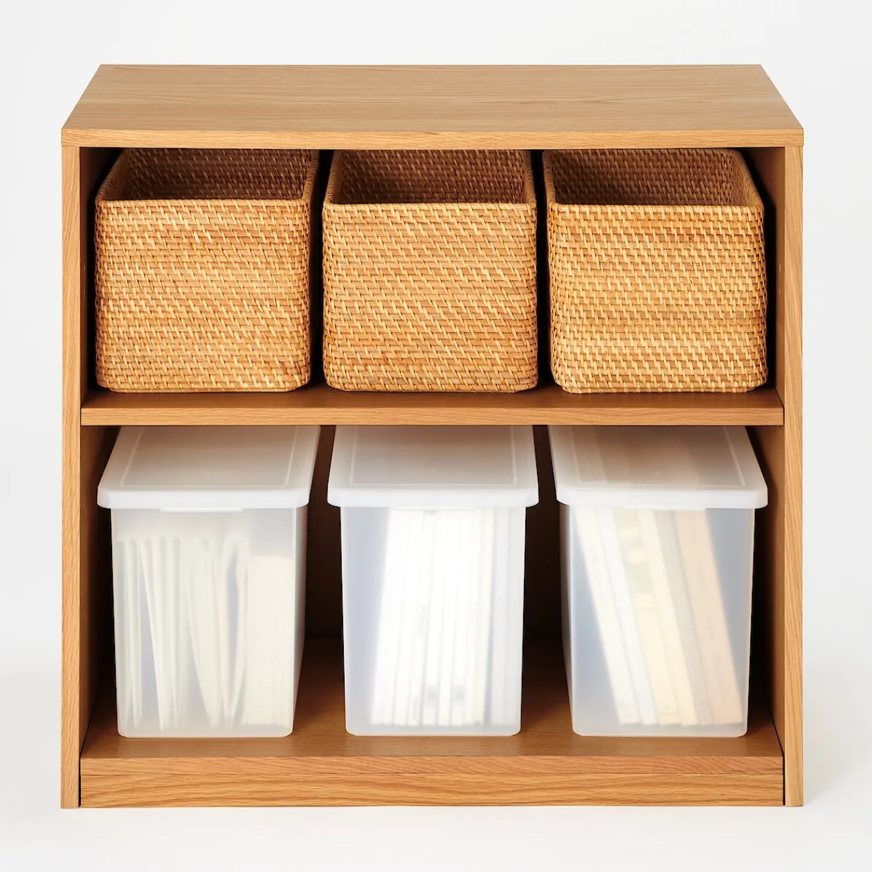 Armoires^Muji Étagère en noyer