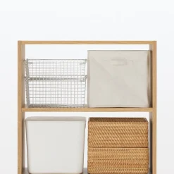 Étagères Modulables En Bois^Muji Étagère large en chêne ‐ 3 niveaux (Dont Eco‐part. 1,80 €)