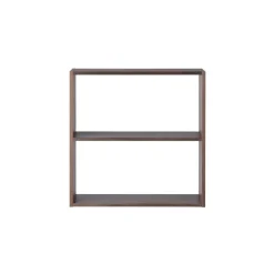Étagères Modulables En Bois^Muji Étagère large en noyer ‐ 2 niveaux (Dont Eco‐part. 1,80 €)