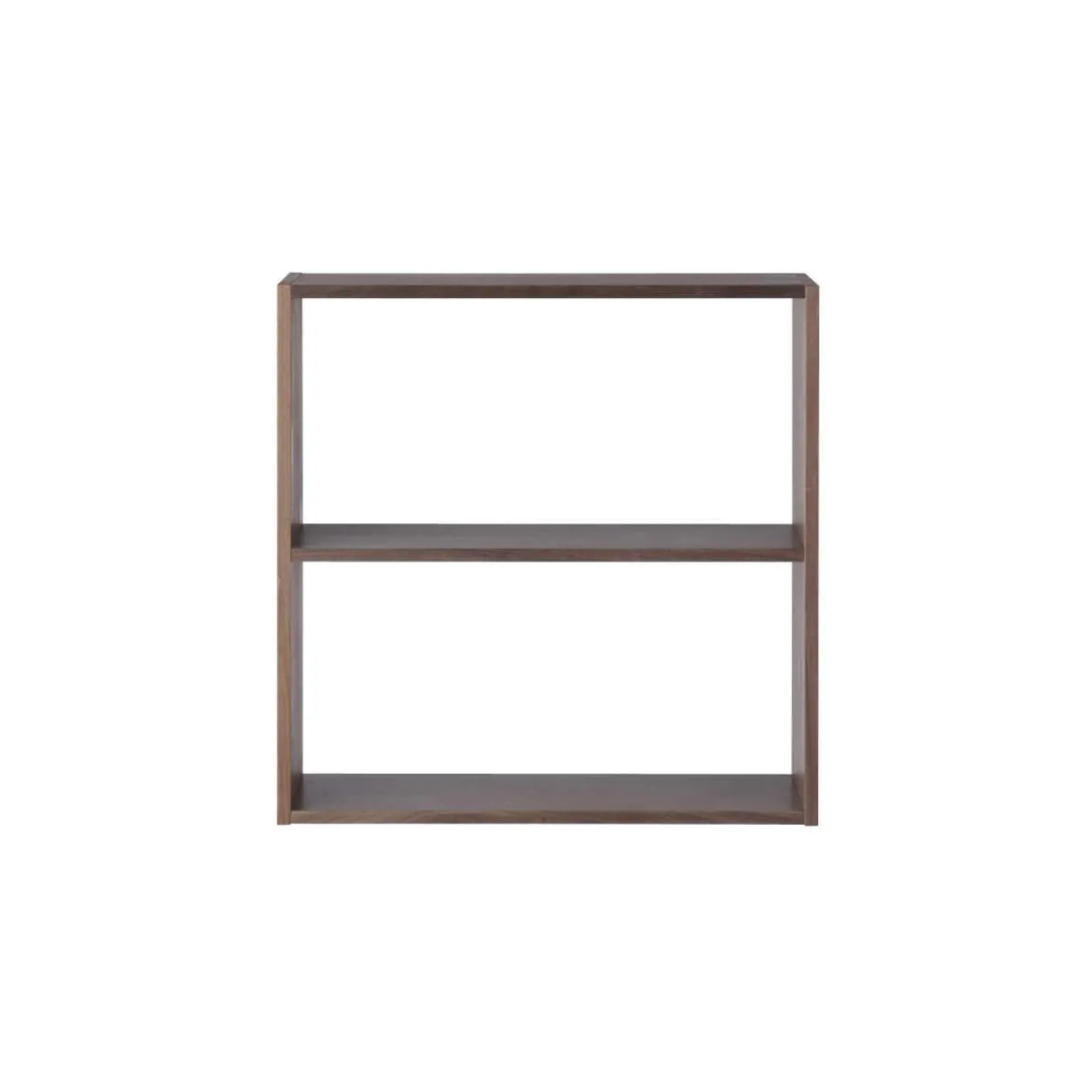 Étagères Modulables En Bois^Muji Étagère large en noyer ‐ 2 niveaux (Dont Eco‐part. 1,80 €)
