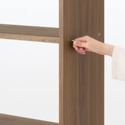 Étagères Modulables En Bois^Muji Étagère large en noyer ‐ 2 niveaux (Dont Eco‐part. 1,80 €)