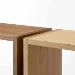 Étagères Modulables En Bois^Muji Étagère large en noyer ‐ 2 niveaux (Dont Eco‐part. 1,80 €)