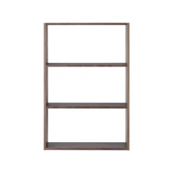 Étagères Modulables En Bois^Muji Étagère large en noyer ‐ 3 niveaux (Dont Eco‐part. 1,80 €)