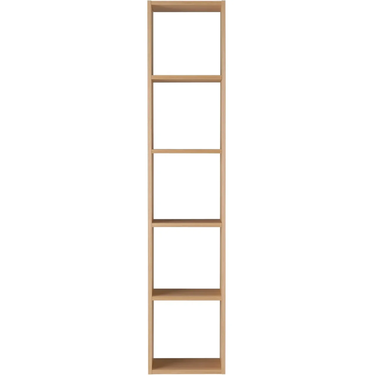Étagères Modulables En Bois^Muji Étagère étroite en chêne ‐ 5 niveaux (Dont Eco‐part. 2,80 €)