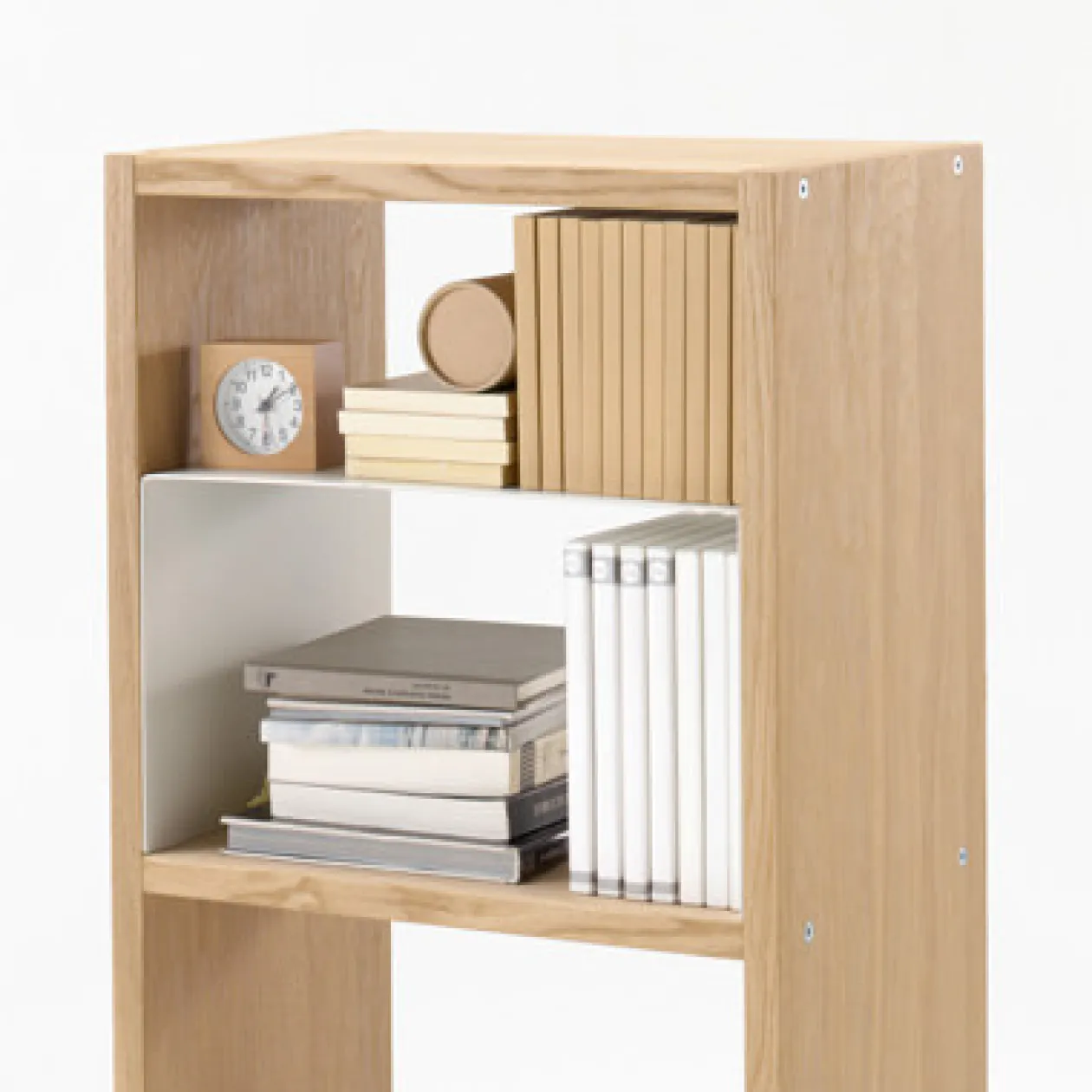 Étagères Modulables En Bois^Muji Étagère étroite en chêne ‐ 5 niveaux (Dont Eco‐part. 2,80 €)