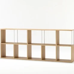 Étagères Modulables En Bois^Muji Étagère étroite en chêne ‐ 5 niveaux (Dont Eco‐part. 2,80 €)