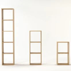 Étagères Modulables En Bois^Muji Étagère étroite en chêne ‐ 5 niveaux (Dont Eco‐part. 2,80 €)