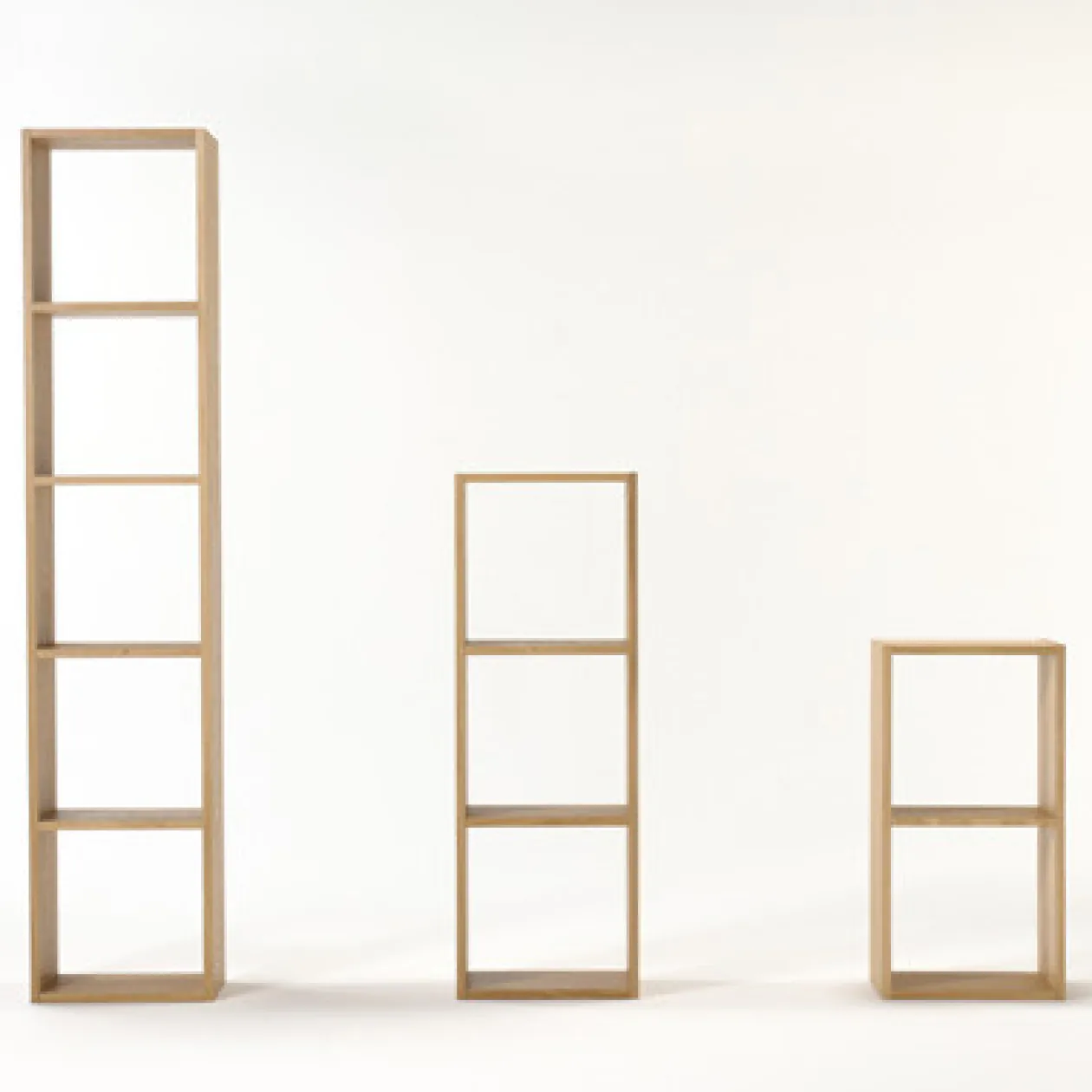 Étagères Modulables En Bois^Muji Étagère étroite en chêne ‐ 5 niveaux (Dont Eco‐part. 2,80 €)