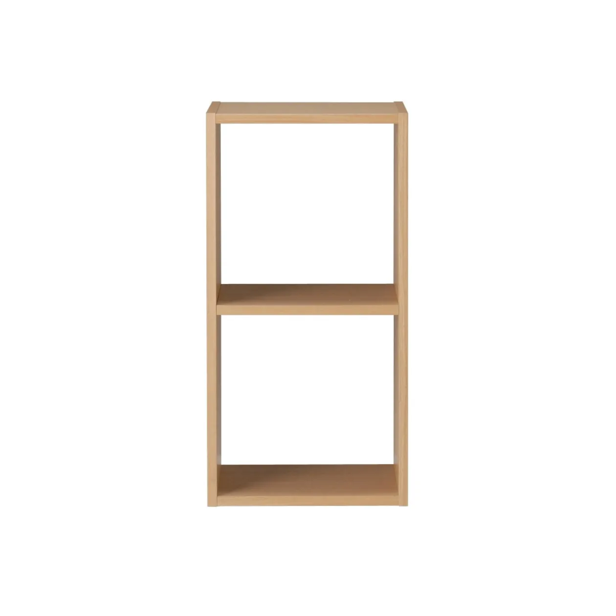 Étagères Modulables En Bois^Muji Étagère étroite en chêne ‐ 2 niveaux (Dont Eco‐part. 0,82 €)