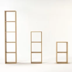 Étagères Modulables En Bois^Muji Étagère étroite en chêne ‐ 2 niveaux (Dont Eco‐part. 0,82 €)