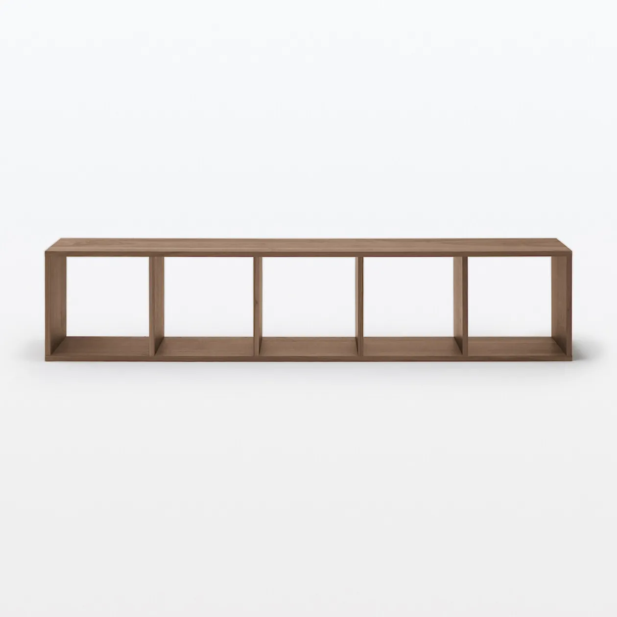 Étagères Modulables En Bois^Muji Étagère étroite en noyer ‐ 5 niveaux (Dont Eco‐part. 2,80 €)